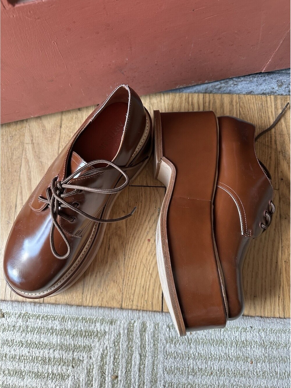 Fenni Platform Derby Loafers Brown NEW Size 10 Women’s Artisan Crafted By Zigi